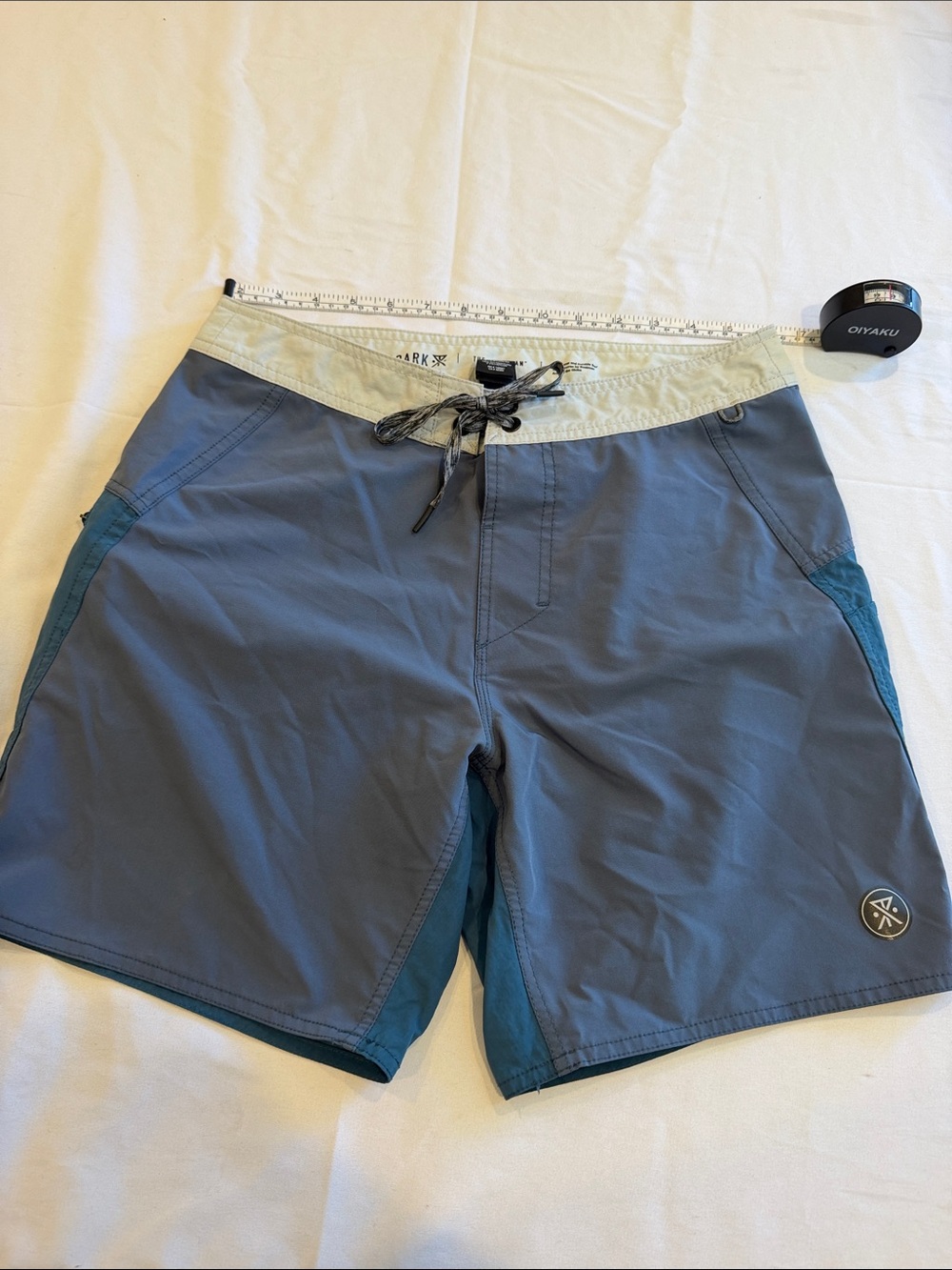 T0309200 Roark Boatman Board Shorts Men's 30 Grey Cordura Stretch Surf Swim Pool